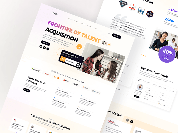 Cover image for Saas Landing Page UI/UX Design