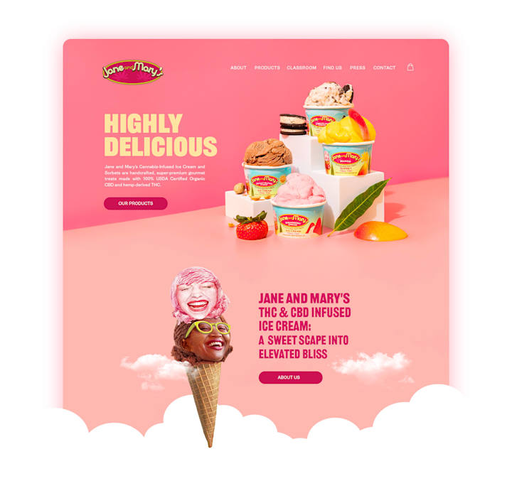 Cover image for Website Design & Photography for an Ice Cream Brand