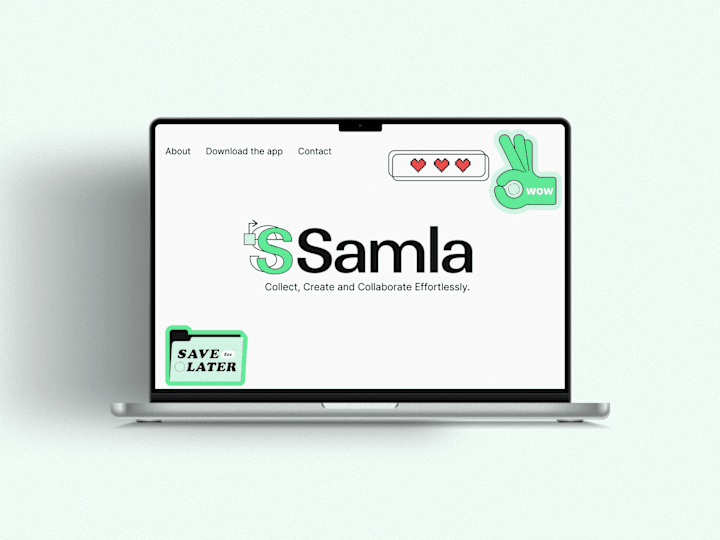 Cover image for Samla - logo design for an app