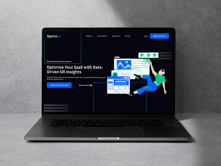 Cover image for Optimtiux - Landing Page Design