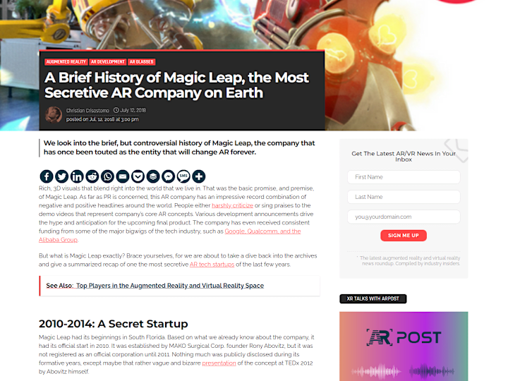 Cover image for Augmented Reality (AR) Article Writer