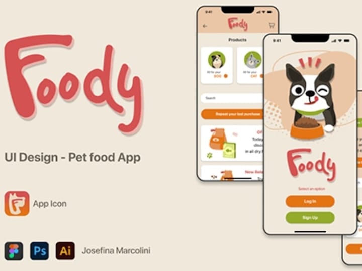 Cover image for Foody. UI design