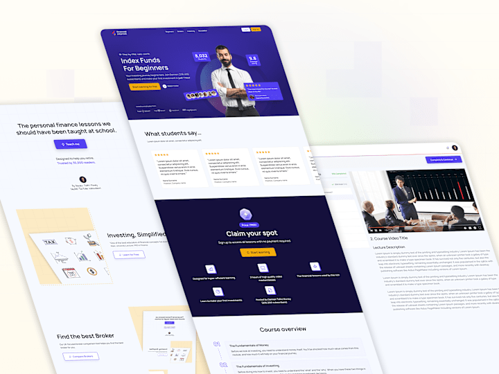 Cover image for Financial Interest Web Design - Figma Design