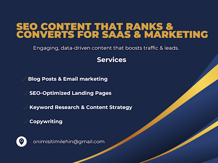 Cover image for SEO Content Strategist |High-Ranking & Conversion-Driven Content