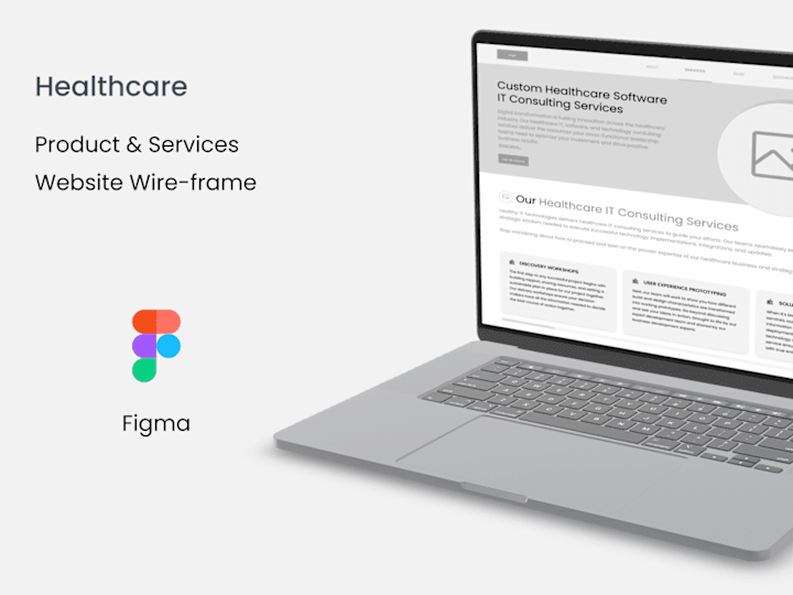 Cover image for Health Care - Products & Services / Website Wireframe 