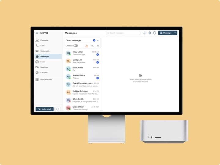 Cover image for Simplifying Navigation in Ooma’s Messaging Module