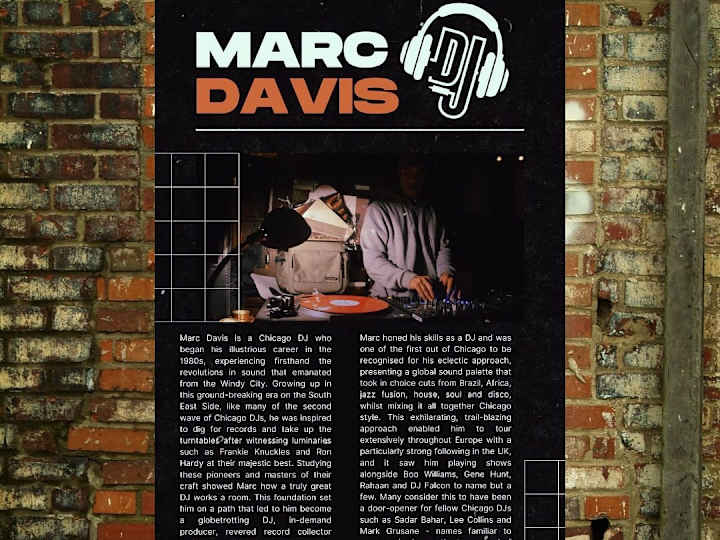 Cover image for Marc Davis | EPK ( Electronic Press Kit) Design