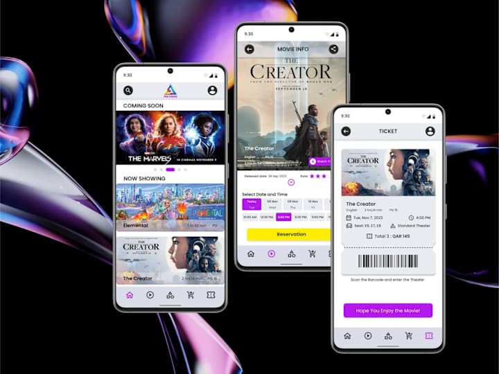 Cover image for Trio Cinema Ticketing App ✧Figma✧