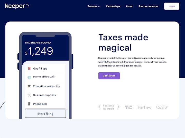 Cover image for Keeper - Taxes made magical