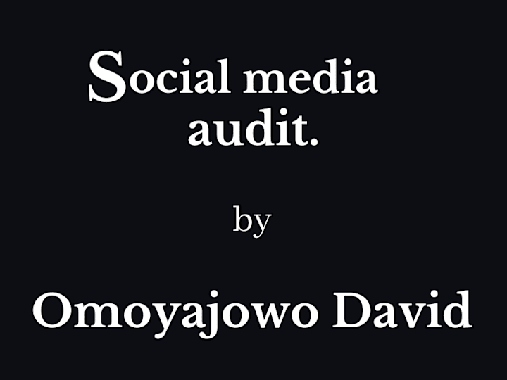 Cover image for Social Media Audit