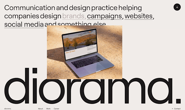 Cover image for Diorama  - Web agency website