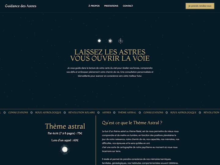 Cover image for Guidance des Astres