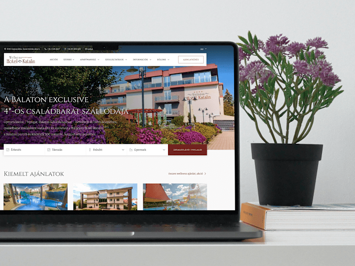 Cover image for Hotel Katalin website