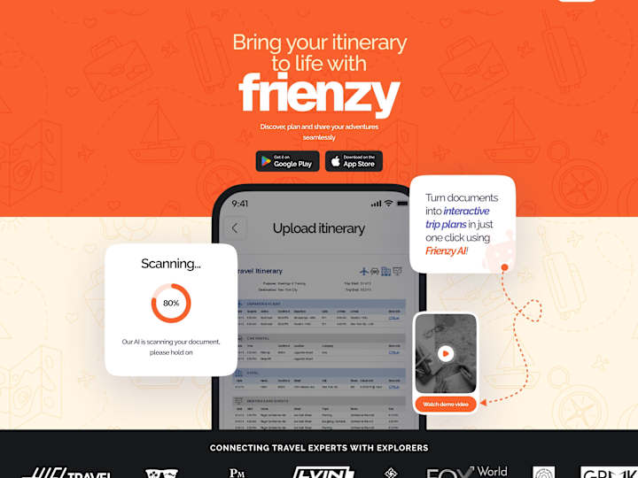 Cover image for Web App Front end developer | Frienzy - Group Travel Planner