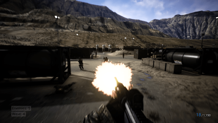 Cover image for A horde mode first-person shooter inspired by Trepang 2. Develo…