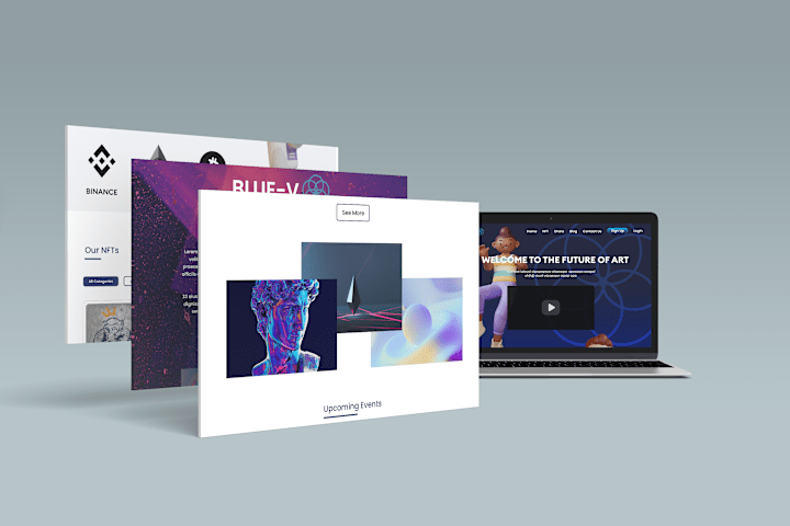Cover image for NFT Market Landing Page on Behance