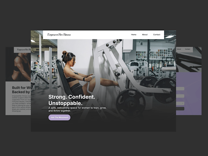 Cover image for EmpowerHer Fitness Website Design