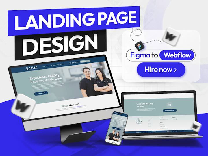 Cover image for  Landing Page Development in Webflow 