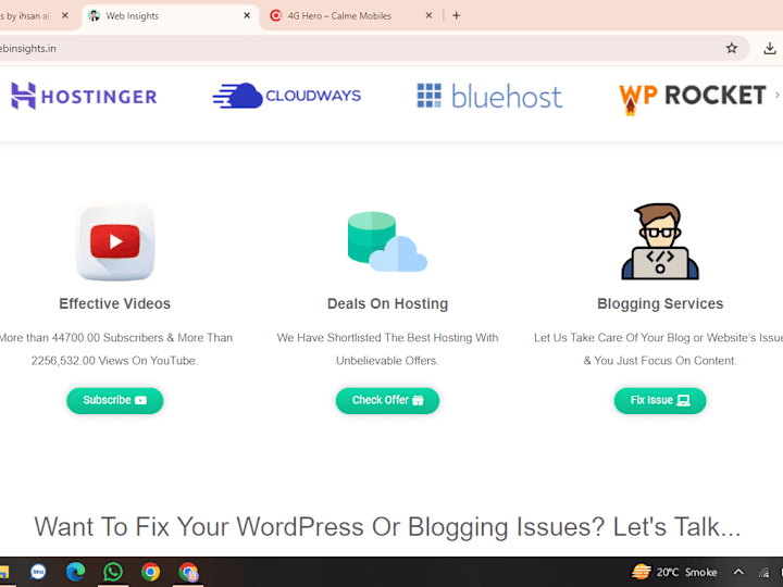 Cover image for any type of web sites