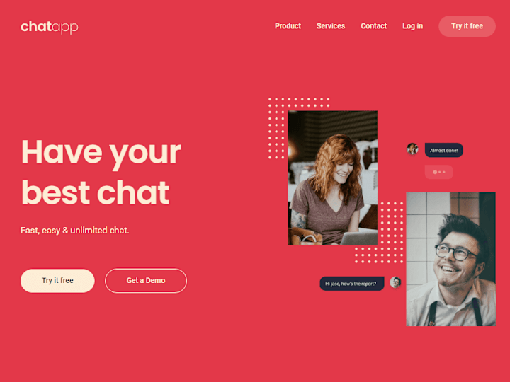 Cover image for Chat app website