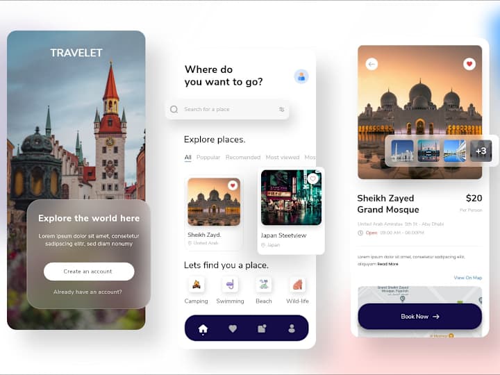 Cover image for Tour Guide Mobile App UIUX Design