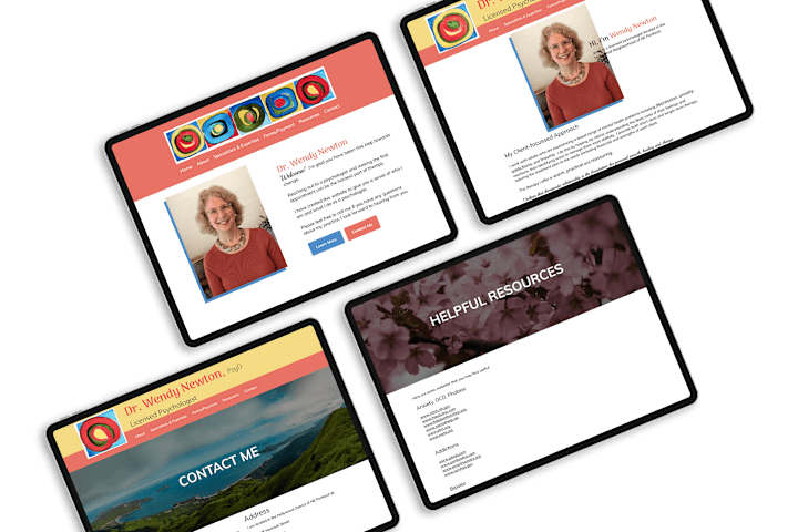 Cover image for A website refresh for a psychologist, Dr. Wendy Newton