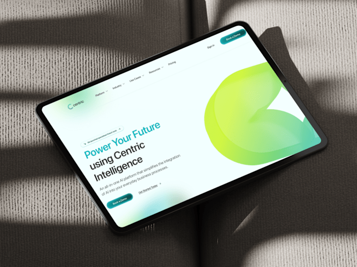 Cover image for Designing Centric — No-Code AI Modern Website
