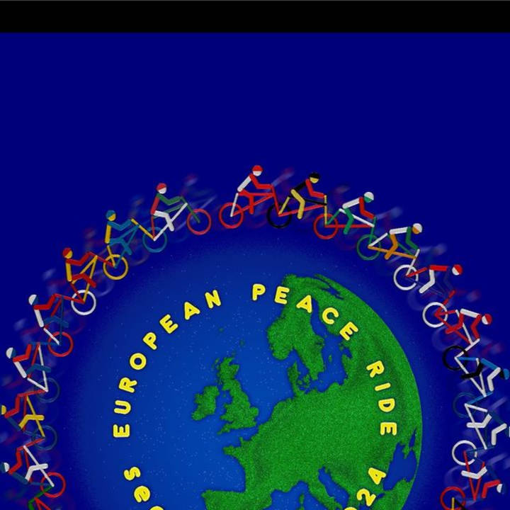 Cover image for Proposal poster A1 for "European Peace Ride 2024"