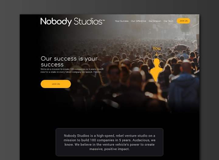 Cover image for Effective Crowdfunding Landing Page Design | Nobody Studios