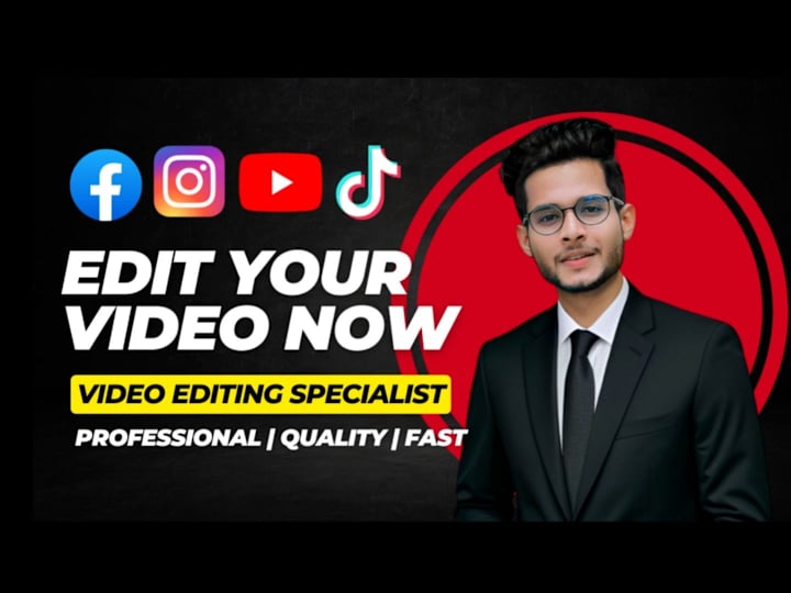Cover image for I can edit your video professionally.