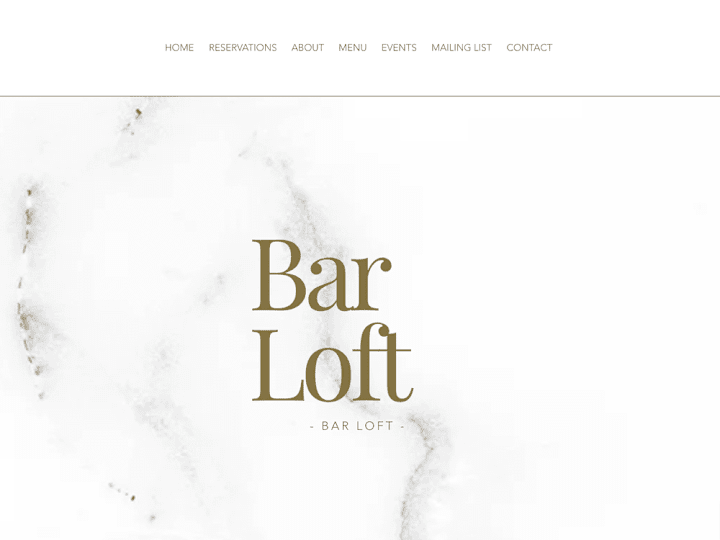 Cover image for Wix Site : Bar Loft