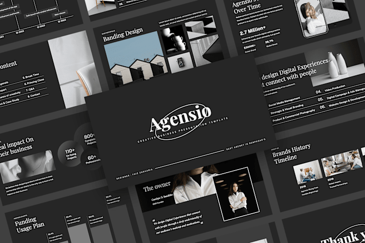 Cover image for Agensio - Business Pitch Deck Presentation