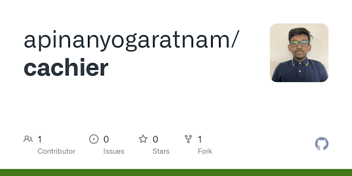 Cover image for GitHub - apinanyogaratnam/cachier