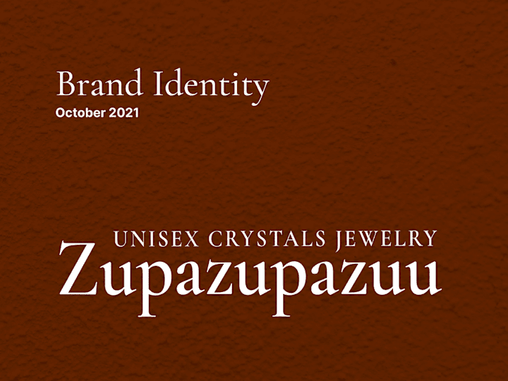 Cover image for Brand Identity: Zupazupazuu