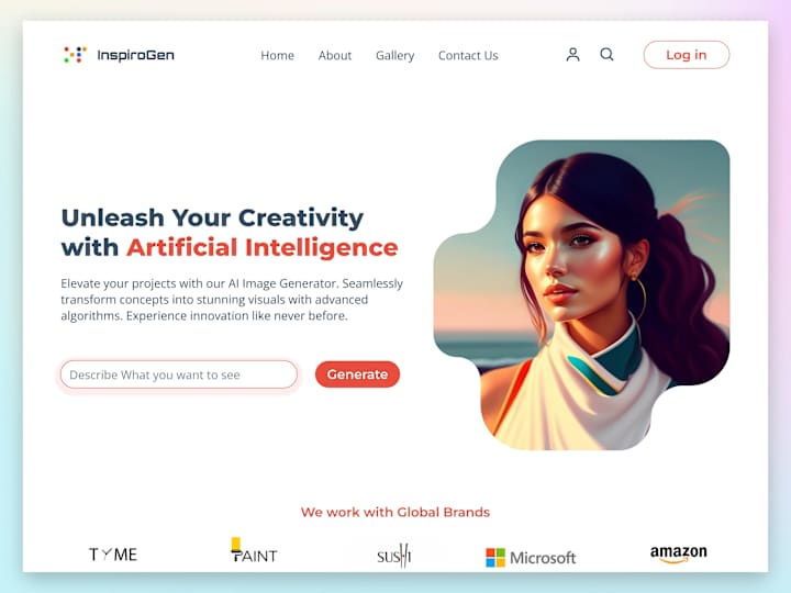 Cover image for Creating a responsive Website for InspiroGen