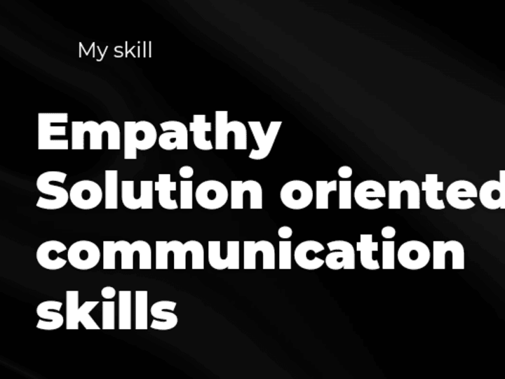 Cover image for Empathy, solutions, and communication make my support standout.