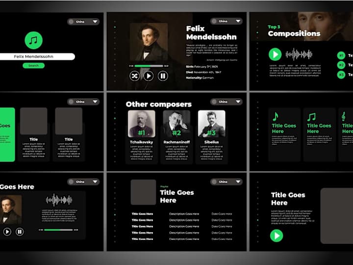 Cover image for Spotify-styled Music Presentation