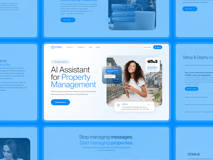 Cover image for AI Assistant Web Design UX UI DESIGNER