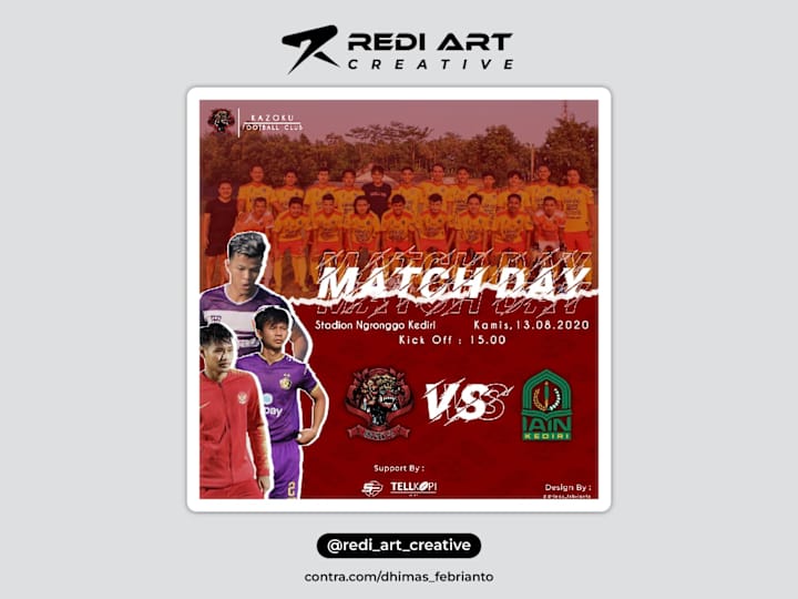 Cover image for Design Sosial Media Pre Match Day Football