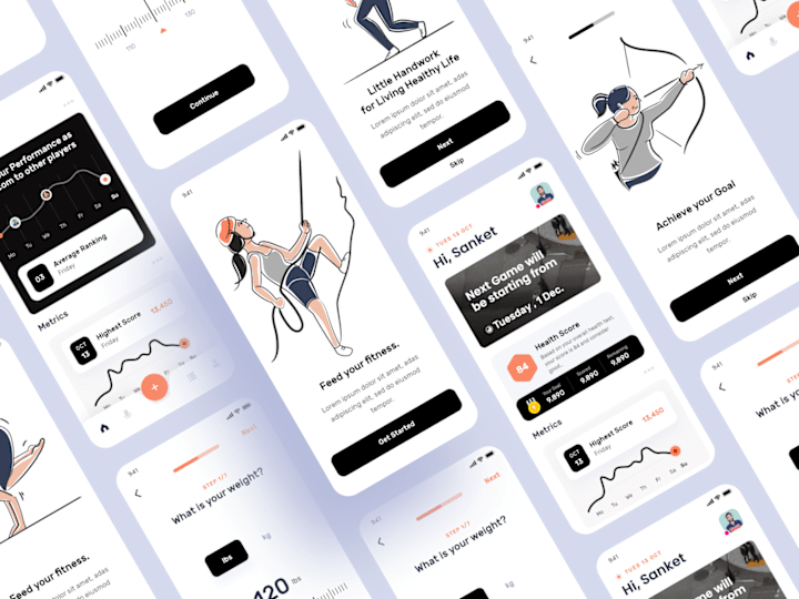 Cover image for Health & Fitness App Ui