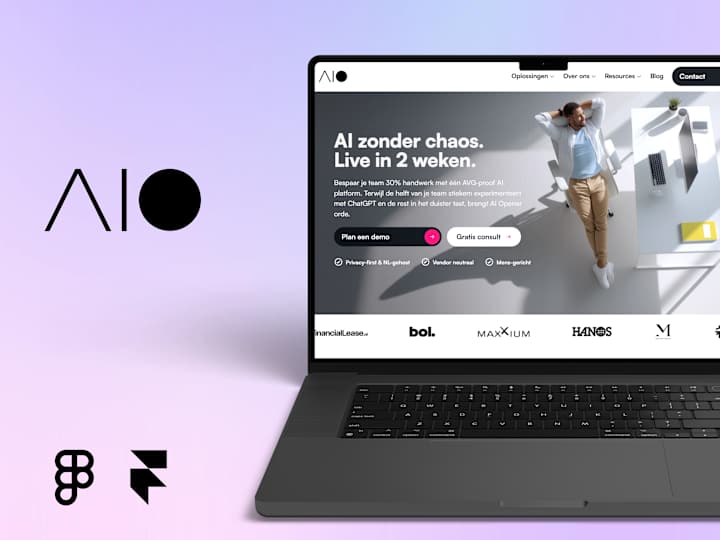 Cover image for AIO Website — Designed & Built in Framer