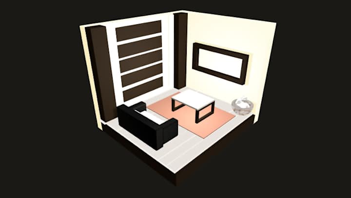 Cover image for Living Room 3D Model