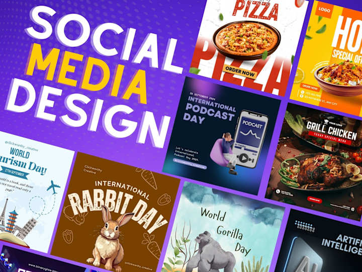Cover image for Social Media Posts, Flyers.