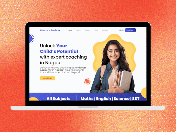 Cover image for Achiever's Academy Website UI/UX