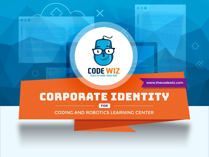 Cover image for Code Wiz. Brand design. Website design.