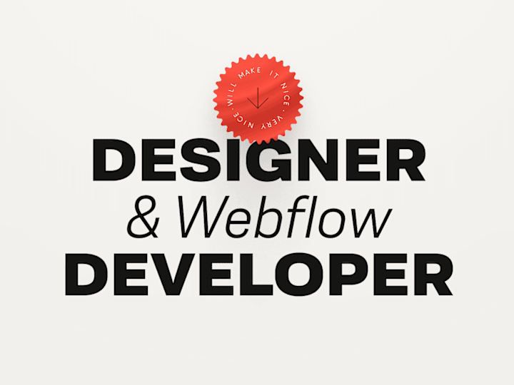 Cover image for I would love to build an interactive Webflow Website for you ;)