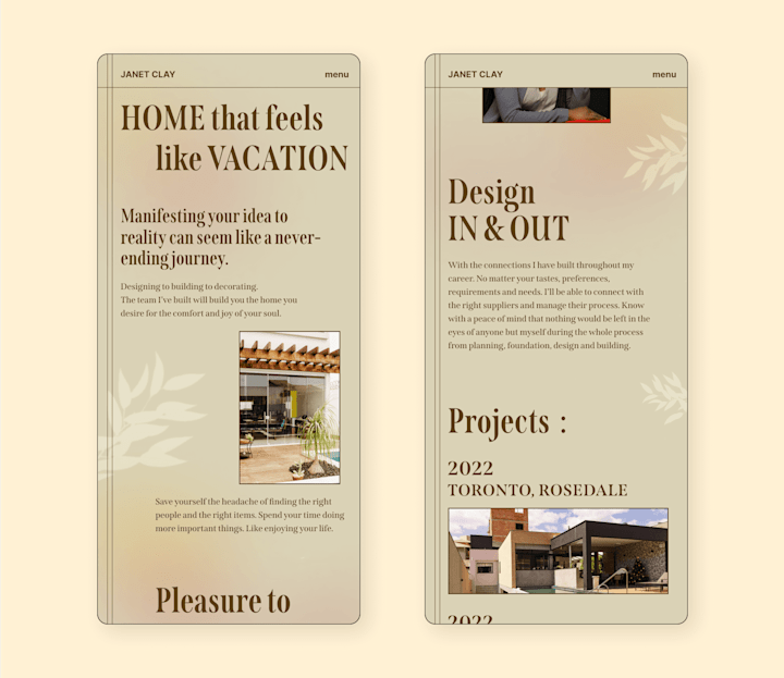 Cover image for Janet Clay - Branded Website Design (An Architect's Portfolio)