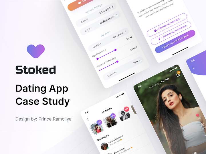 Cover image for Dating App UI UX Case Study :: Behance