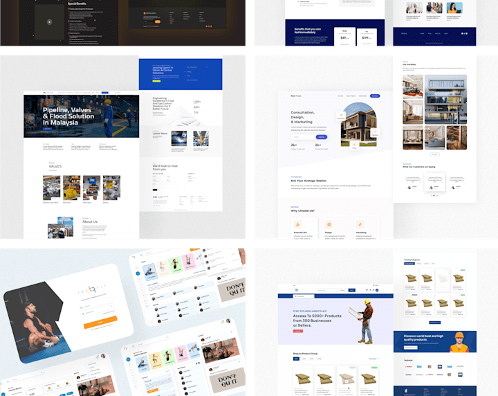 Cover image for UI/UX Landing Page Designs