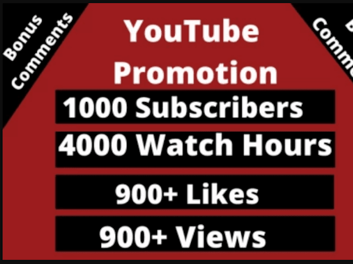 Cover image for YouTube Channel Promotion (Monetization)